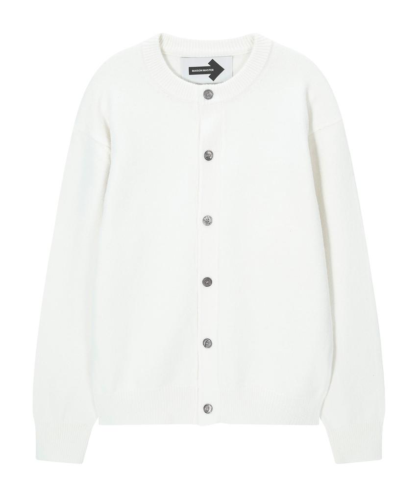 Maison Master Round Cardigan White (Round Cardigan /White)