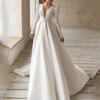 2026 New Cross-border European and American Dresses Celebrity Style White Satin Thin and High French Temperament Dress