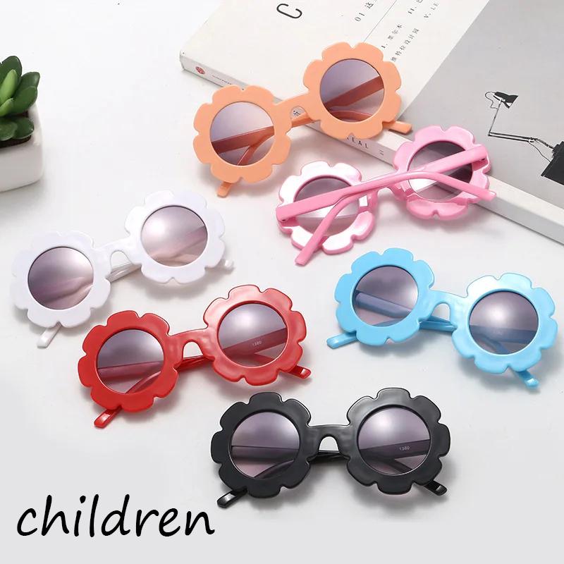 2025 small flower lens baby fashion Korean plastic sunglasses children's glasses plastic frame decorative glasses