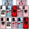 Phone Case for Samsung Galaxy S25 S24 S23 iPhone 16 15 Xiaomi Redmi Note 14 13 12 16E X 8 11 Pro Max OPPO Moto Huawei A15 Albania Albanians Flag Cover