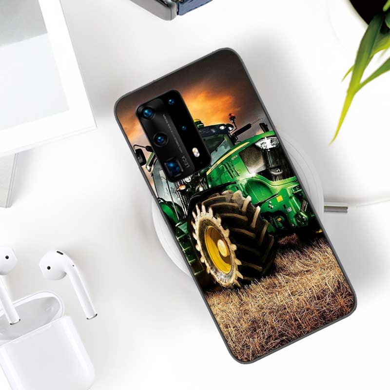 Farm Vehicle Tractor Soft Clear Phone Case For Huawei P30 Lite P10 P20 P40 P50 Pro Mate 40 Pro 30 20 10 Lite Cover Silicone