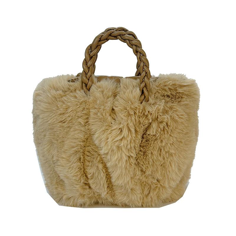 Cloudshaped Woolen Bag For Women With Magnetic Closure Small Crossbody For Street Style