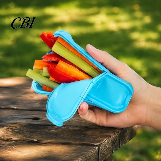 Kompakter Snack-Organizer Silikon-Burrito-Halter, Faltbare Wraps-Aufbewahrungsbox für Sandwich Hot Dog, Lebensmittelt Behälter Zusammenklappbar Sushi-Rolle Picknick Reise,