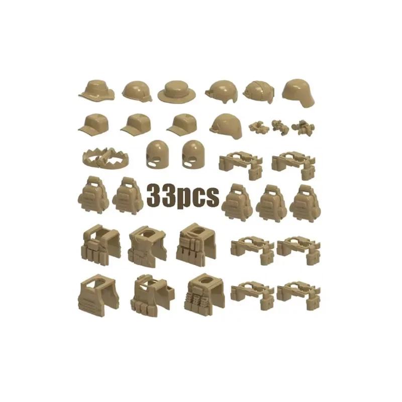 Building Blocks Weapons Accessory Soldier Digital Gift Ninja Sword Mortar Cannon Missile Launcher RPG Toys Mini Brick X006