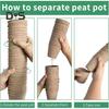 50 Pcs Seeds Starter Pots Biodegradable Plant Nursery Pots Garden Organic Planter for Transplanting Seedlings Seeds Germination