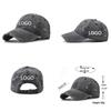12-Color Distressed Pure Cotton Baseball Cap - Outdoor Versatile Plain Design