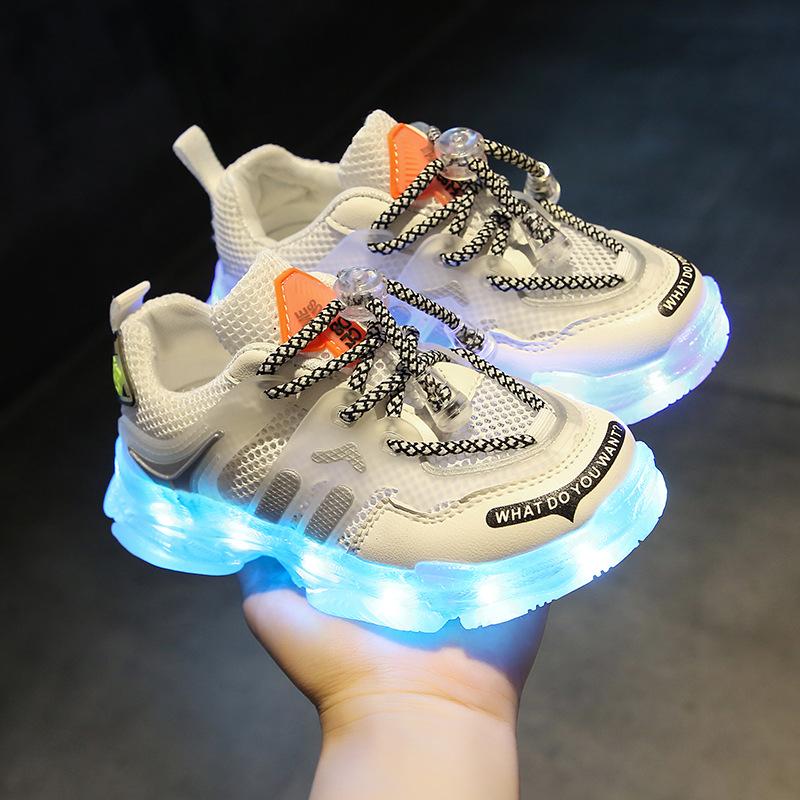 Boys Girls Shoes Summer Casual Mesh Breathable Sneakers 2025 New Trendy Korean Version Fashion Old Shoes