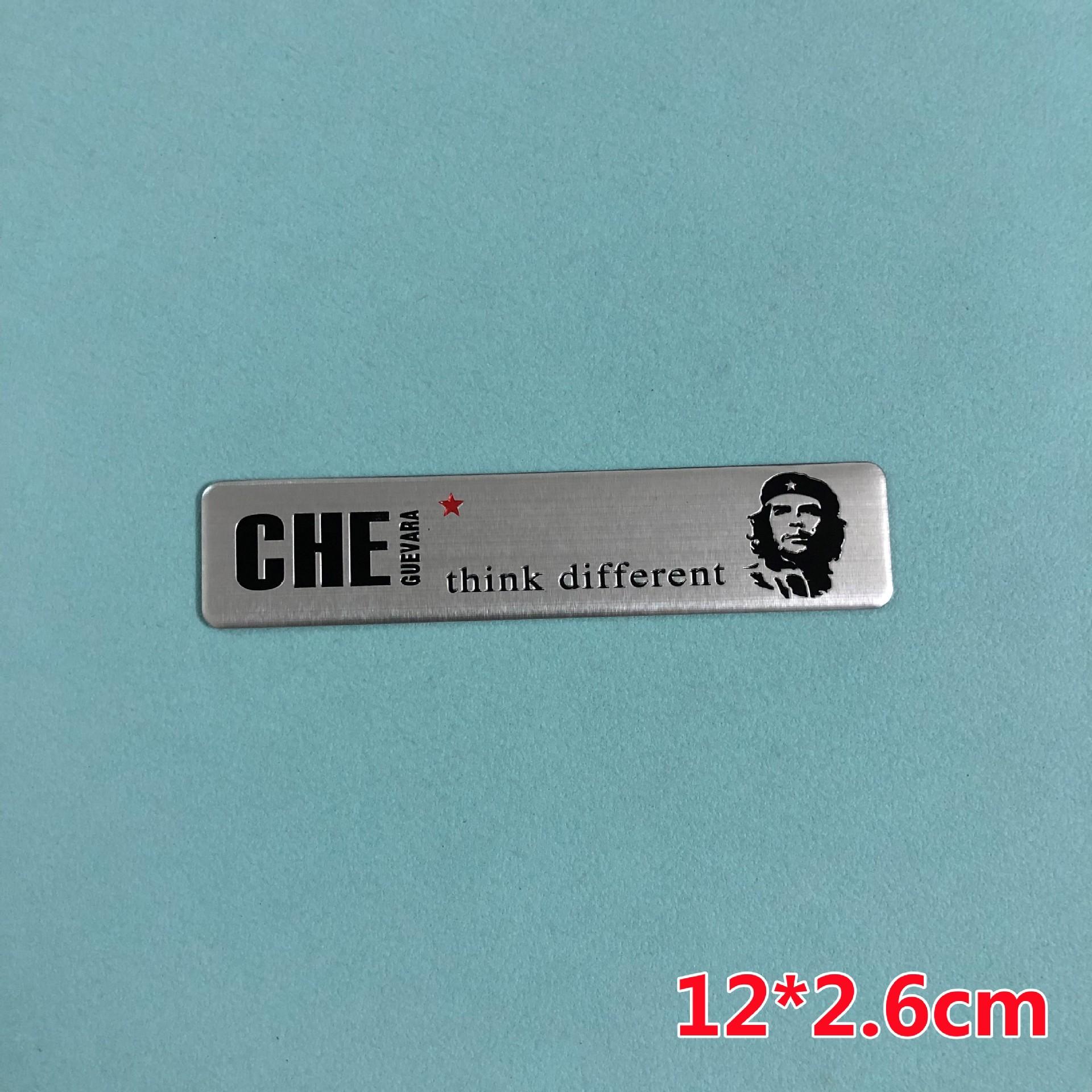 3D Aluminum Car Sticker Che Guevara Emblem Badge Auto Body Scratch Cover Motorcycle EV Modified Styling Accessories