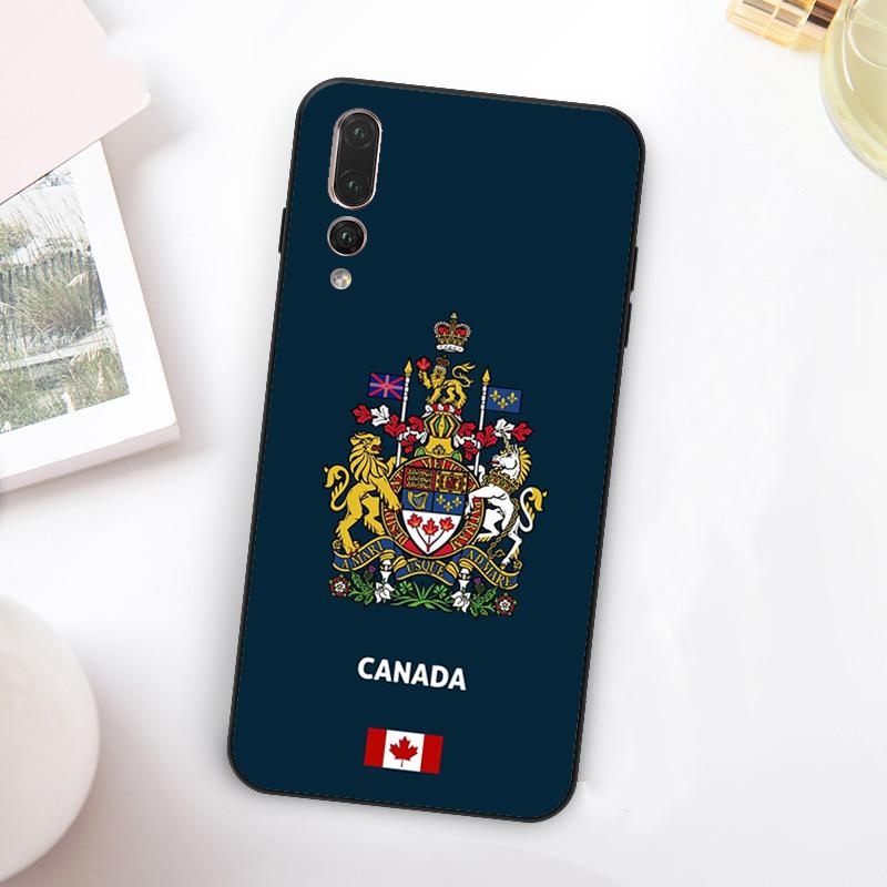 Canada Canadian Flag For Huawei Nova Y60 Y70 Y90 Y72 Y73 Y61 Y91 7i 8i 11i 12i 12s 9 10 SE P20 P30 P40 Lite Case