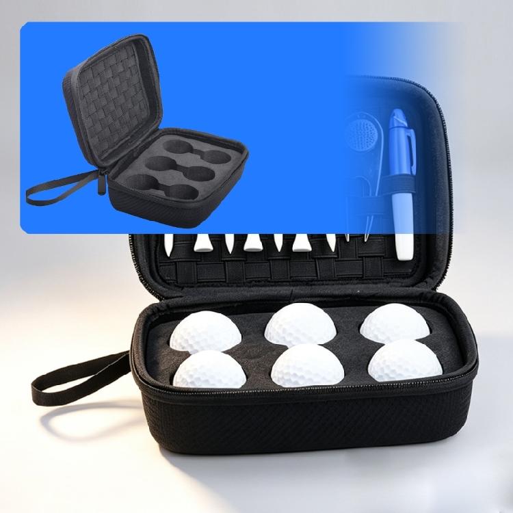 Golf Practice Ball Storage Organizer Bag with Firm Shell Design, Compact Golf Accessory Carry Case for Course Days and Cleaner Bag Organization