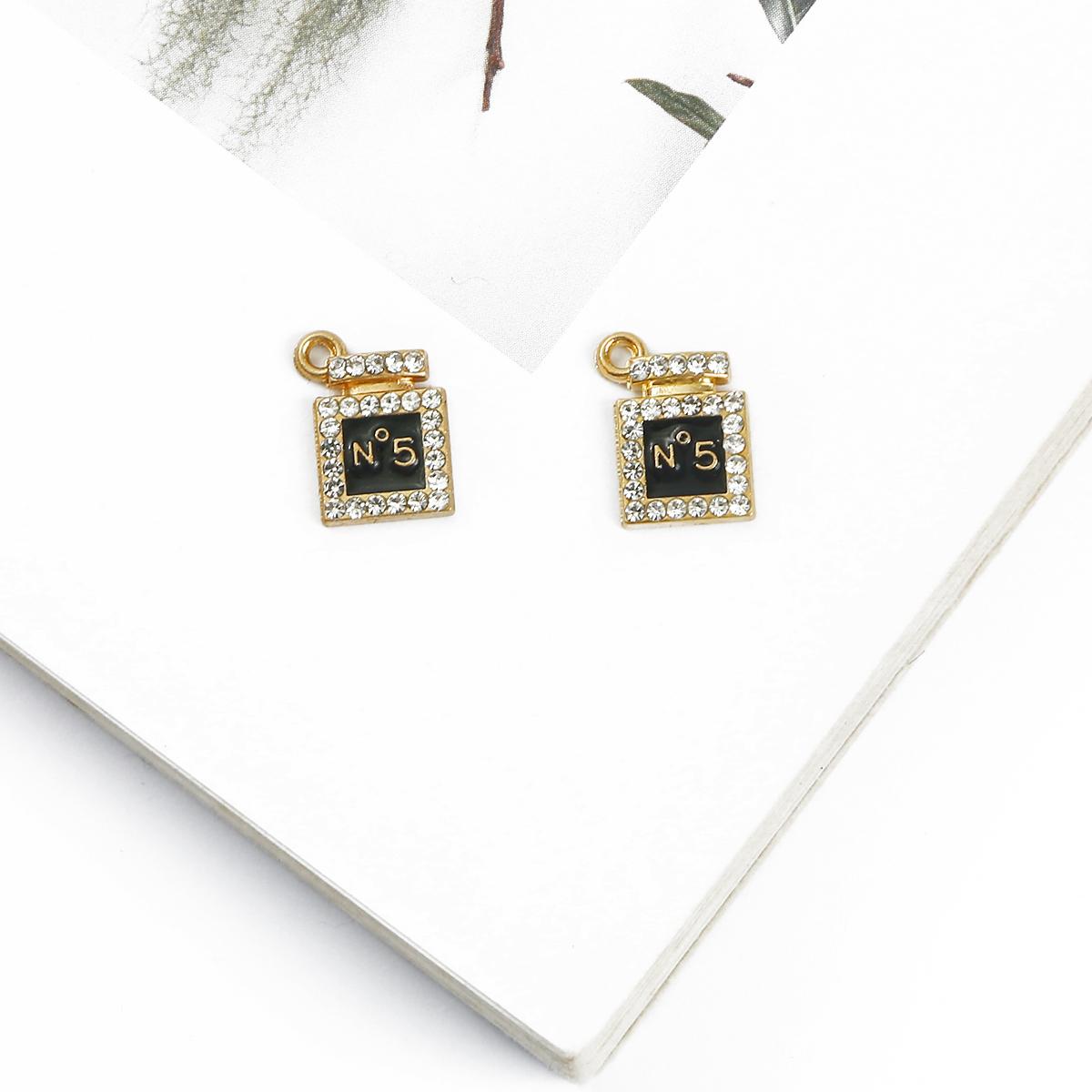 

2 шт. Металлические подвески со стразами для изготовления ювелирных изделий, браслета, ожерелья 13x10mm