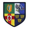 Patchon Blasons Provinciaux de l'Irlande - quatre provinces - Support Magnétique - Patch/Badge/Emblème Brodé