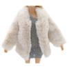 Casual Wear Doll Overcoat Long Coat Doll Plush Coat Dolls Accessories Doll Clothes  Girls Toy