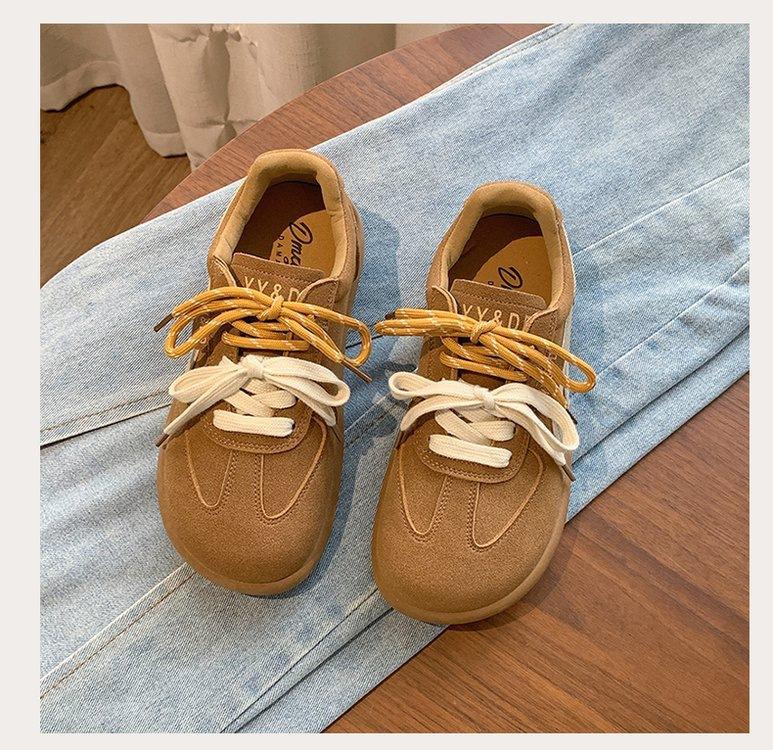 American retro German training shoes women's 2025 autumn new soft-soled sports and leisure versatile light leather board shoes trendy shoes