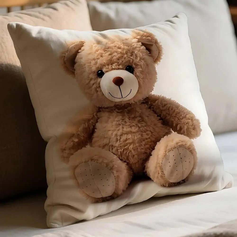 Kawaii T-Teddy Bear Pillow Case Pillows For Cover Home Decor Items Living Room Decoration Cushion Covers