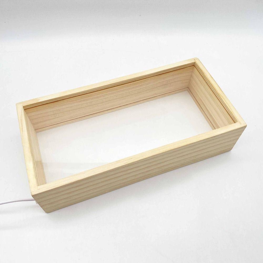 DIY 3D Picture Frame Rectangle Figures Display Case Crafts Doll Display Stand Office Decoration