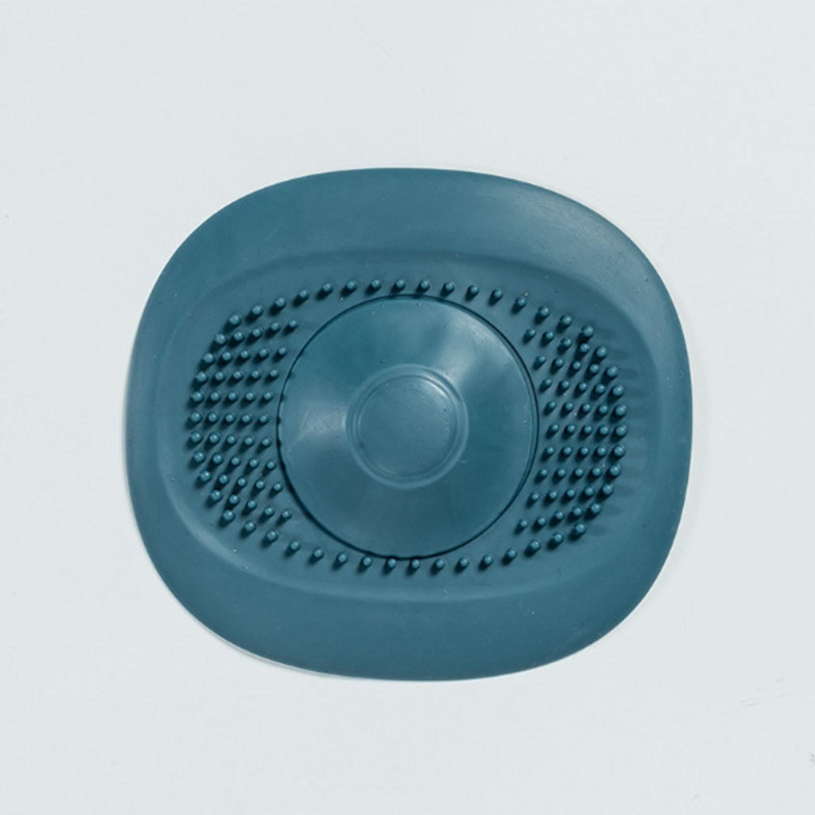 

Силиконовые чехлы для ловли волос Прочный силиконовый ловец для волос Ловушка для волос Ванна для уборки волос Кухонный фильтр синий