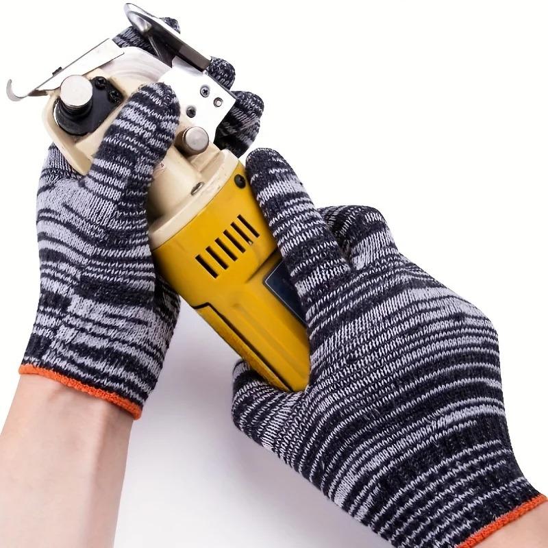 6/12 Paar Arbeitshandschuhe Schmutzabweisend Autowartung Outdoor Camping Klettern Strick Atmungsaktiv Schutz Arbeitshandschuhe