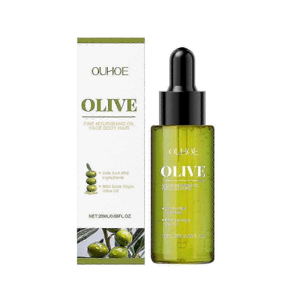 Nawilżający Olejek do Skóry Oliwkowy - Nawilżający Olejek do Twarzy, Ciała, Włosów - 20ml mniej