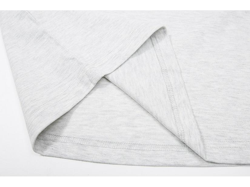 600G Heavyweight Men's Loose Fit Pure Cotton Long Sleeve T-Shirt - Small Neckline, High Gram Weight, Autumn/Winter.