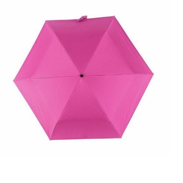 Portable Super Mini Pocket Compact Sun Anti UV 5 Umbrella Folding Rain Windproof Travel