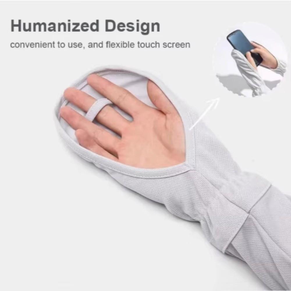 Breathable Sun Protection Sleeves Anti-UV Ice Silk Sleeve Women Driving Sleeve Gloves Summer Use
