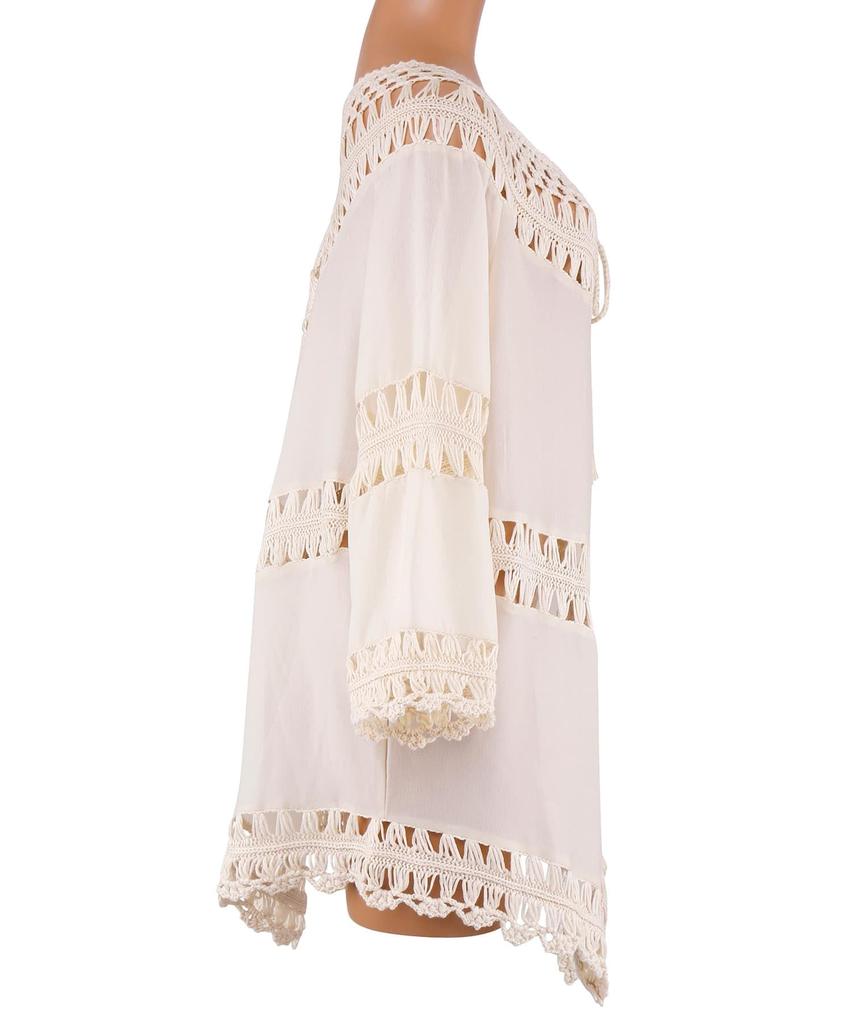 Swimwear Single Crochet Parts Beige [Sanai Paradise] Top, Amphibious, Haori, 55-53-3-1644, Women's,