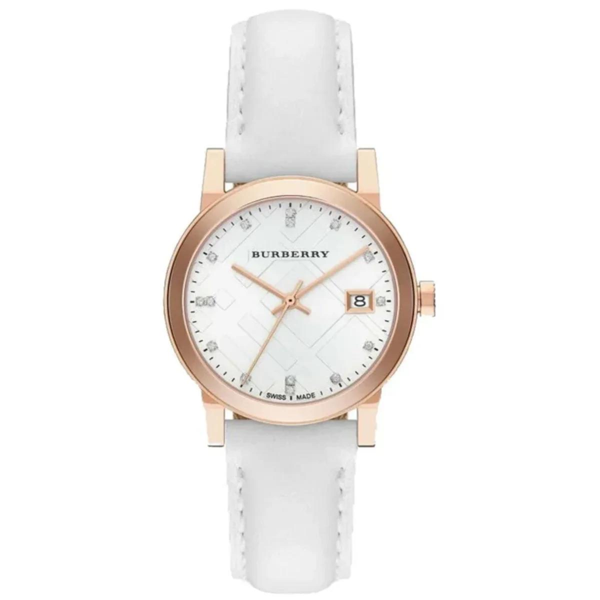 Burberry The City Diamonds White Dial