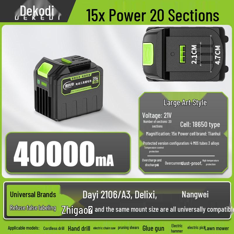 Universal Lithium-Powered Electric Tool Set: Angle Grinder, Impact Drill, Chainsaw, Cutting Machine, Wrench, Air Gun, Hammer.