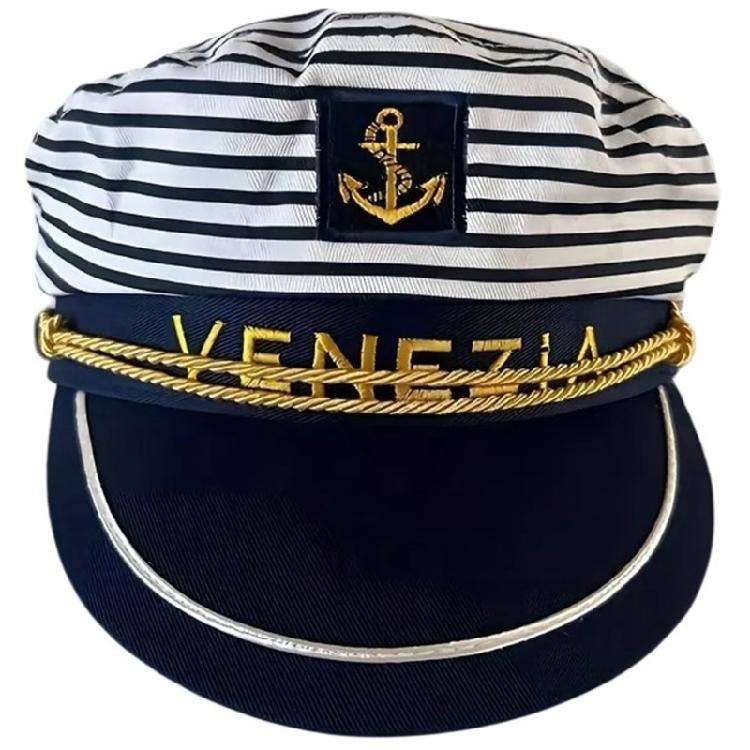 

Marine Embroidered Hat Climbing Hiking Hat Fashion Versatiles Hat Yachts Captain for Travel Photography Enthusiasts