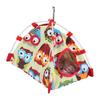     Windproof Warm Snuggle Hut Cage Bed Cave for Pet Bird (Owl S)