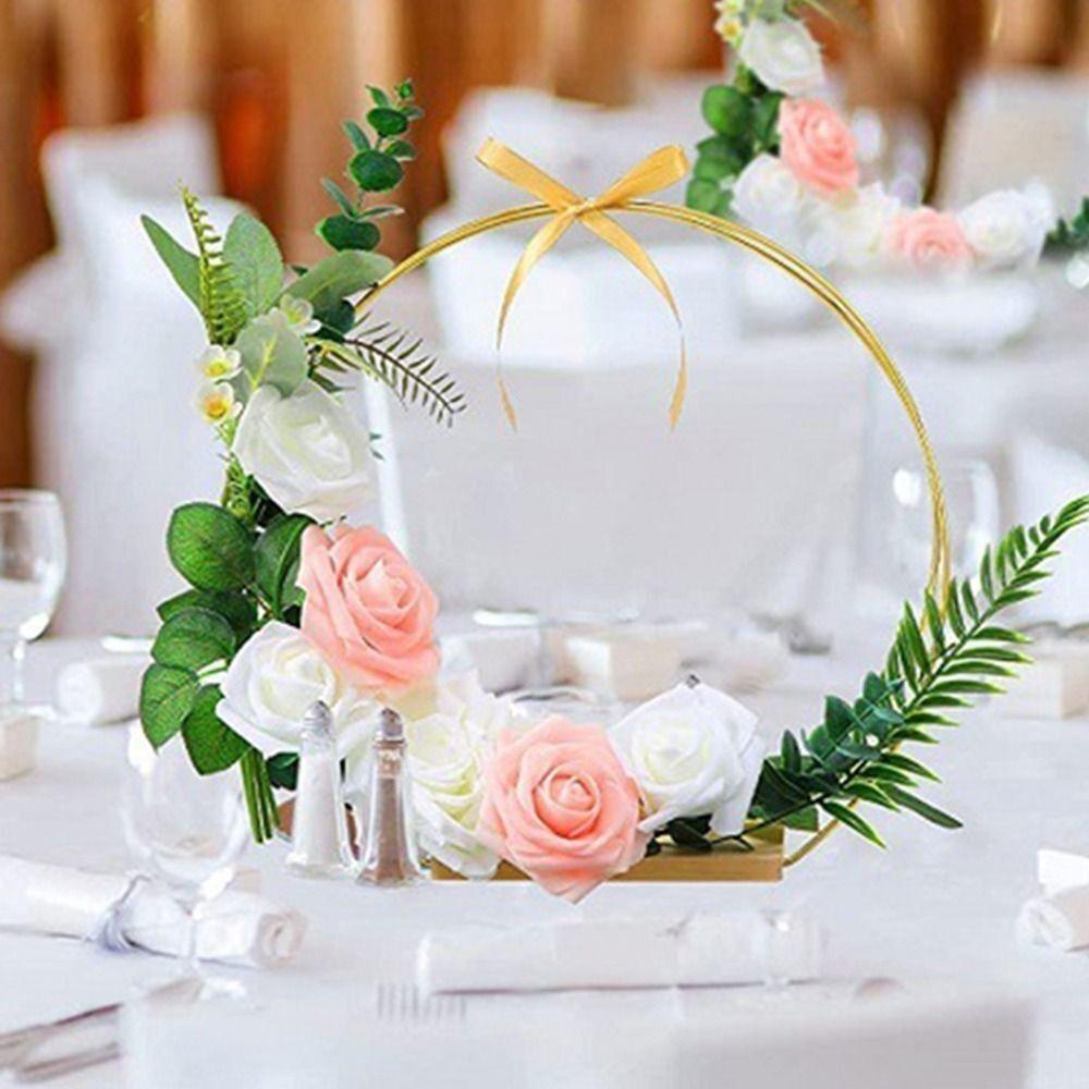 Metal Flowers Hoop 30cm Wreath Frame New Floral Hoop  Wedding