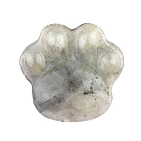 Faux Crystal Cat Paw Ornament Healing Natural Stone Kitten Paw Statue Carving Animal Claw Figurine Desktop Decoration Cat Lovers Gift