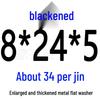 Round Blackened Thickened Metal Washer (M4-M16)