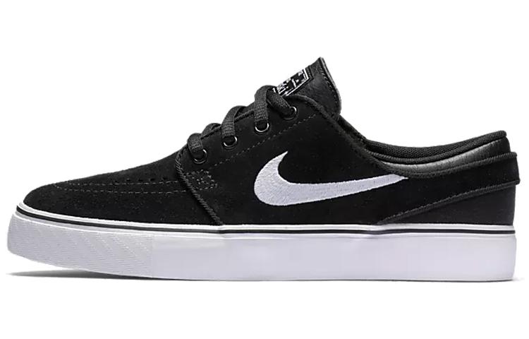 Nike SB Stefan Janoski Suede Low top Kids  Skateboarding Shoes Black White Teenagers 525104-021 37.5