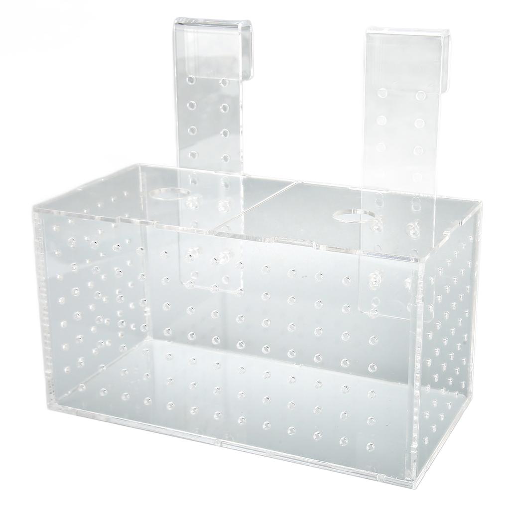 Fiskeoppdrett Isolasjonsboks Gjennomsiktig krokinstallasjon Akrylakvarium klekkeri for fisketank