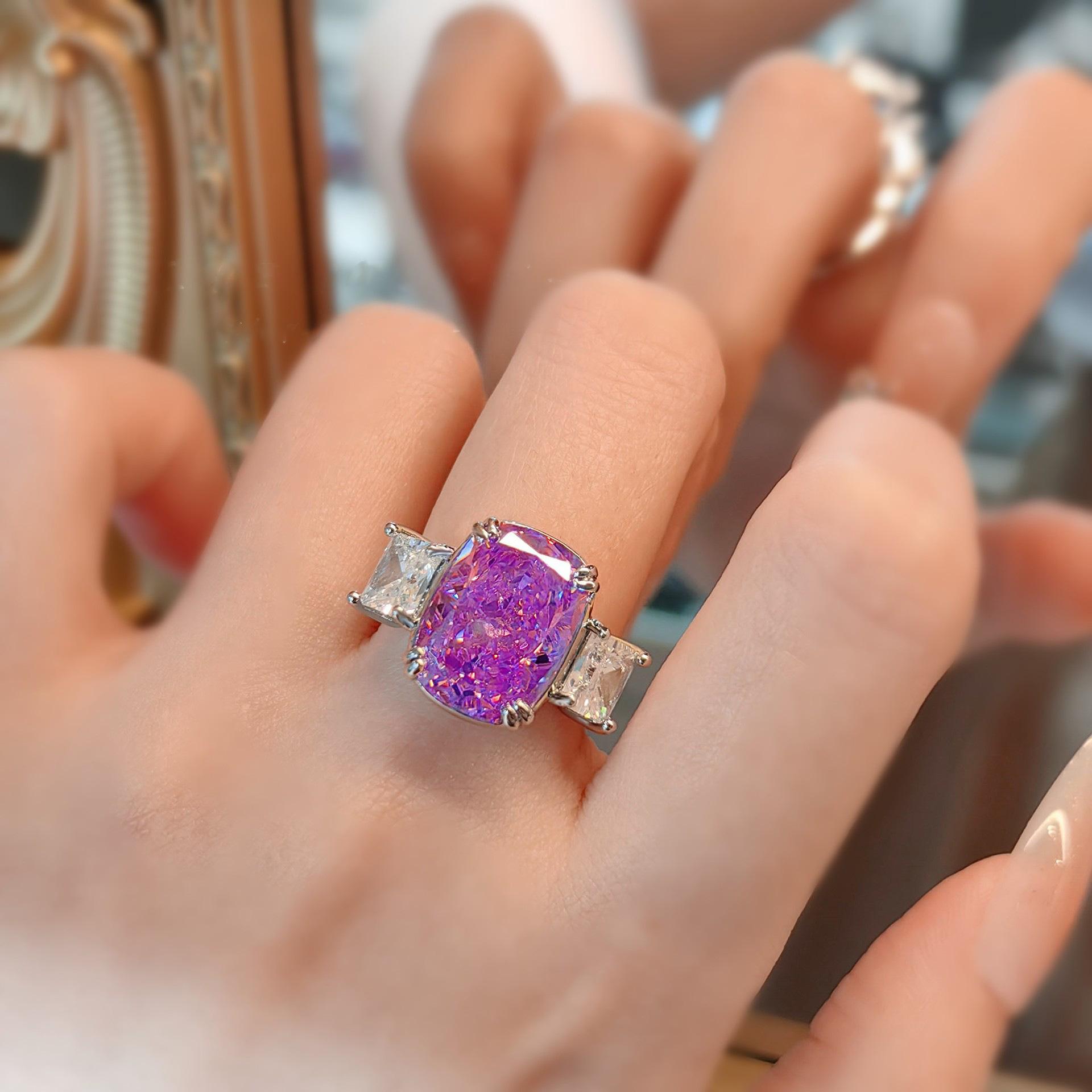 

Темперамент Сейко Квадратный Набор Колец Премиальный Флакон Духов Высокоуглеродистый Бриллиант Огранка Ледяной Цветок Ожерелье Серьги Женские