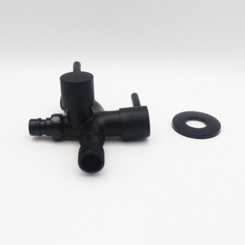 Not Corrosion Double Port Laundry Faucet Easy Installation Double Outlet Washer Valves For Washer & Dryer Compatibility