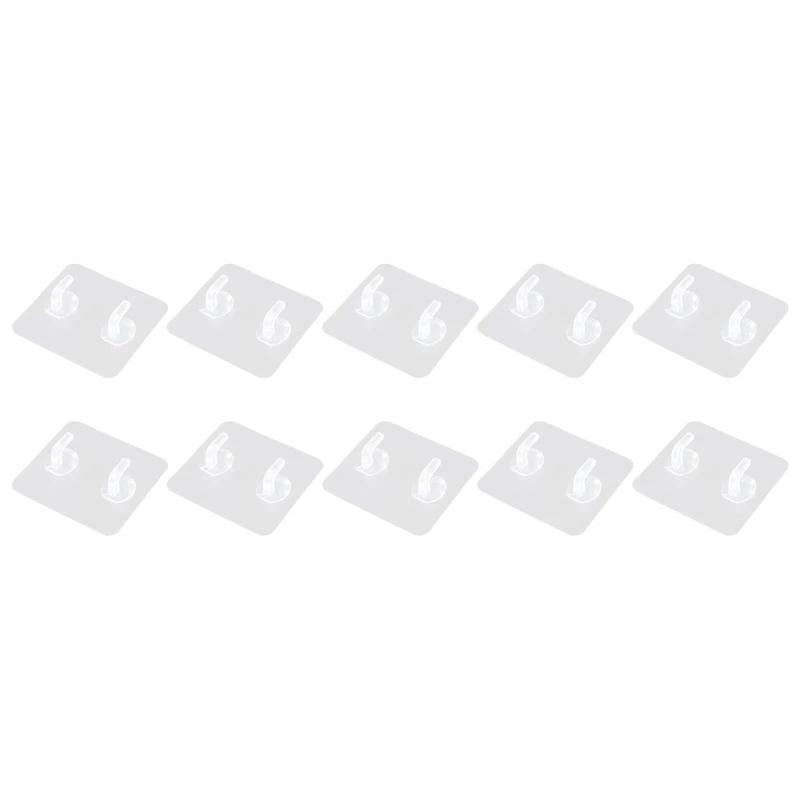 Reliable Self Adhesive Wall Hook Transparents On Hooks Bathroom Towel Hook