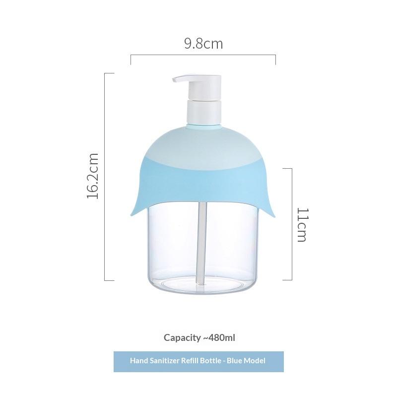 

480Ml Empty Pump Dispenser Bottles Portable Large Capacity Hand Soap Dispenser Wide Mouth Pump Bottle Dispenser