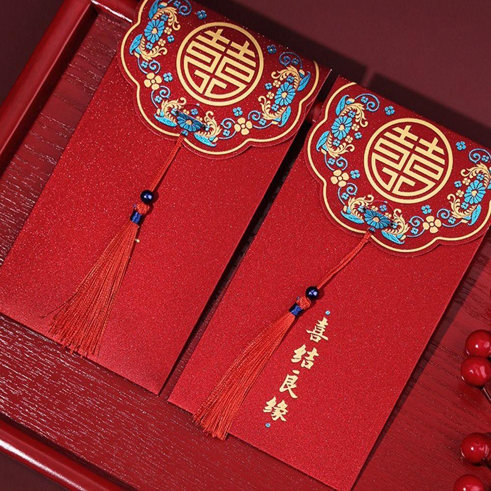Gift 10pc Wedding Spring Festival Chinese Red Envelope Money Envelopes Money Packets Lucky Money