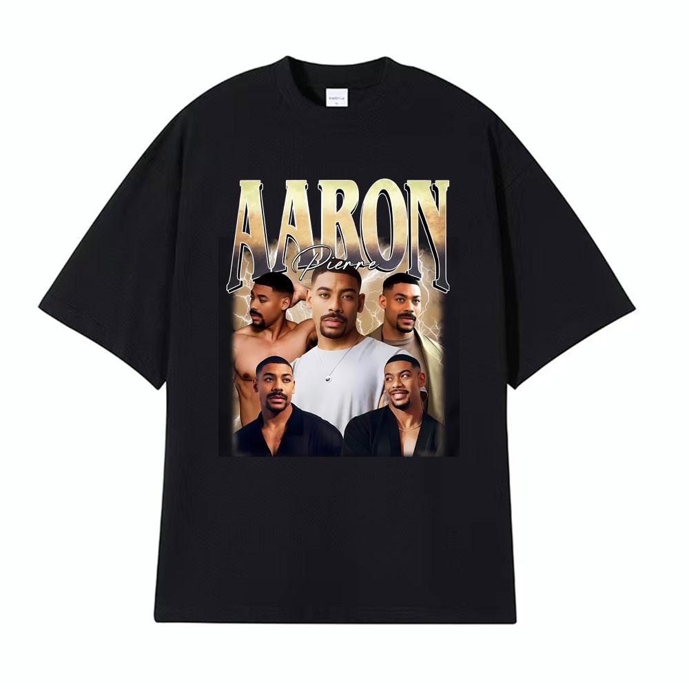 Aaron Pierre Vintage 90s Hot Sale Merch T Shirts Unisex Women Fashion Vintage Cotton T Shirt Comfort Oversized High Quality TShirt
