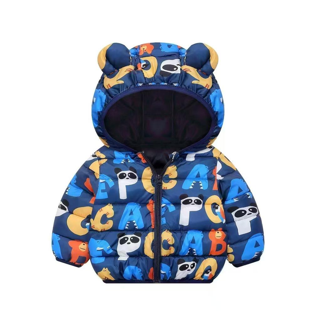 Kinder Cartoon Daunen Baumwolljacke für Herbst & Winter - Leichte Jungen & Mädchen Klein/Mittel Mäntel