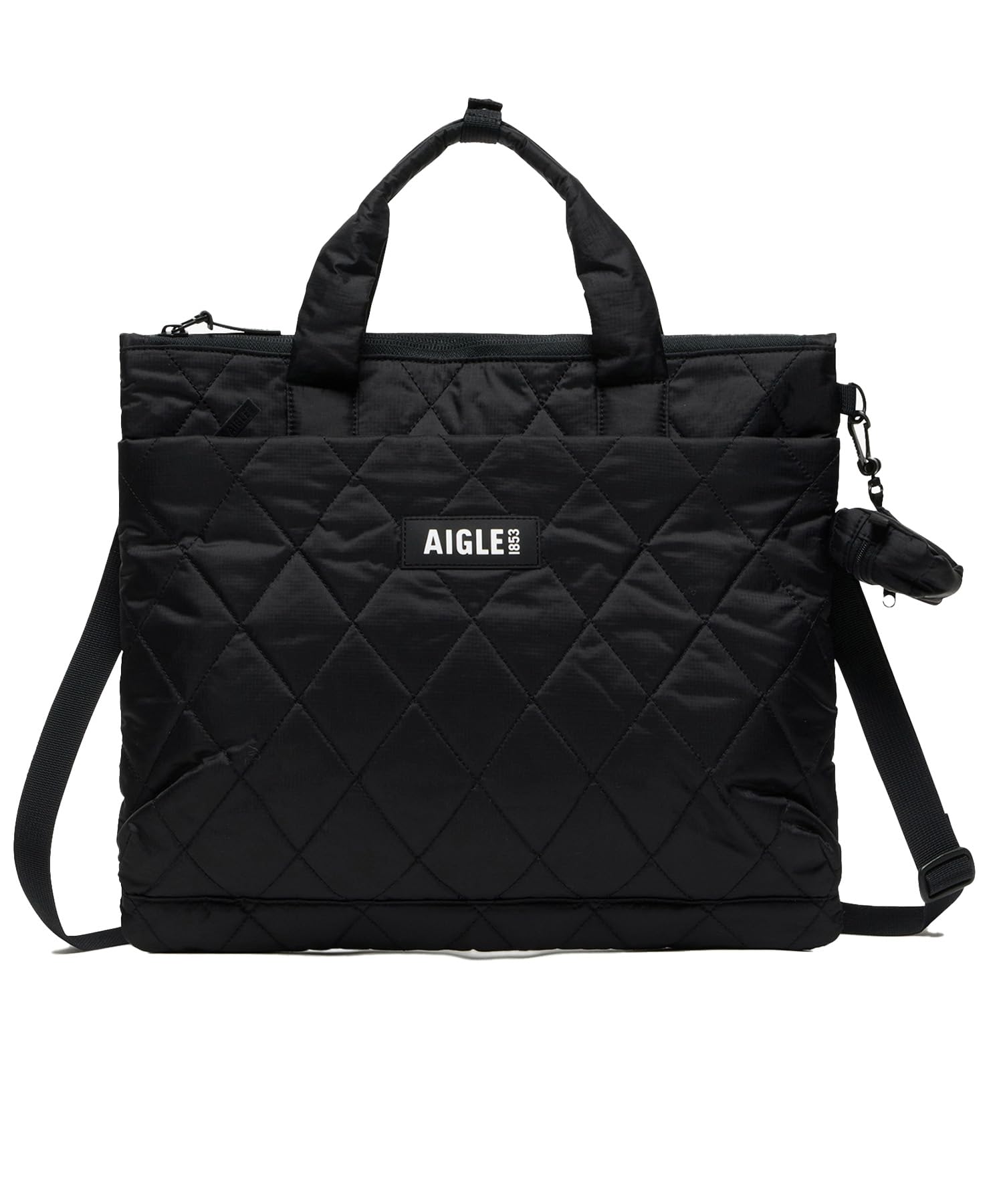 

Aigle Official Quilted Shoulder Bag ZNHBN13 Black Water-Repellent 2-Way чёрный
