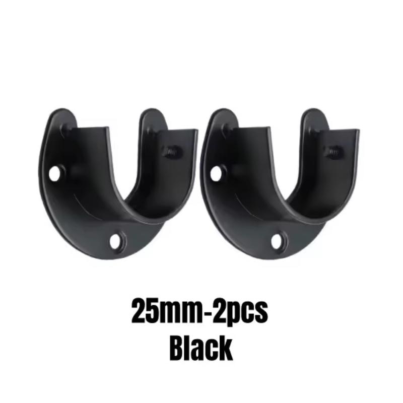 304 Edelstahl Flansch Sitz 2 Stück Kleiderschrank Kleiderstange Halter Robuste Befestigung Hardware Halter für Schrankstange Unterstützung