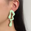 Dopamine Multicolored Irregular Alloy Teardrop Ear Studs
