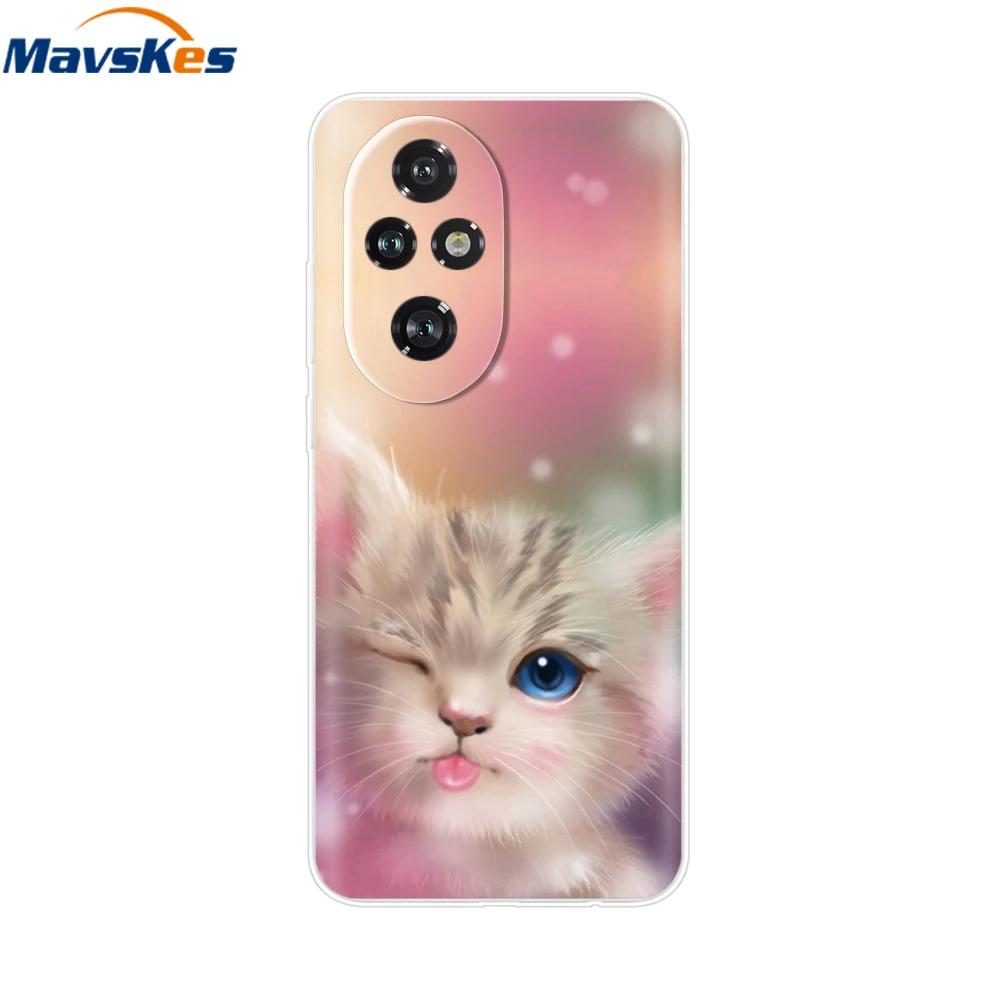 Für Honor 200 Hülle Niedliche Cartoon Silikon TPU Weiche Handyhüllen für Für Honor 200 Pro Honor200 Lite Transparente Capas Honor200