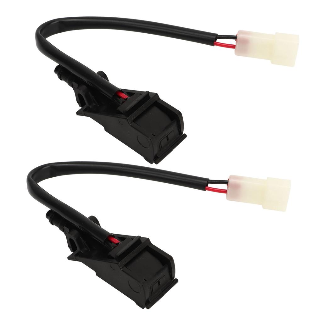 1Pair Front Windshield Washer Nozzle Heated 6E0955986B Durable Anti Crack Rugged Replacement for Bora MK4 Bettle Cabrio