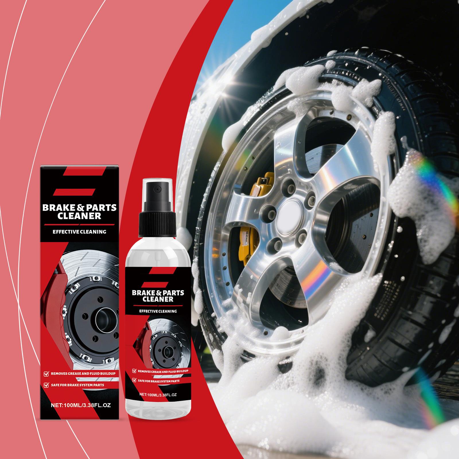 

Car Brake Cleaner: For cleaning sticky residue from brake surfaces; convenient for daily maintenance. 100ml One Size
