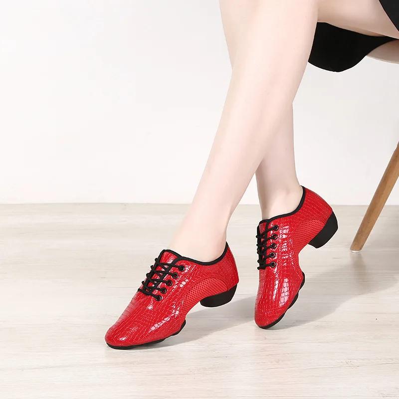 Women Dance Shoes Latin Salsa Shoe Soft Sole Professional Jazz Tango Shoes Girl for Dancing Lady Indoor Sneaker Ballroomd